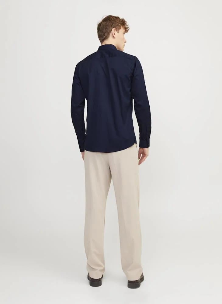 JACK & JONES Solid Regular Fit Shirt